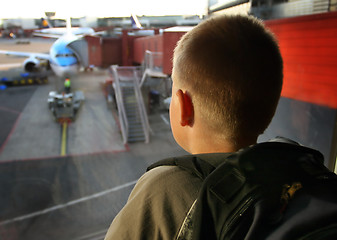 Image showing at the airport looking outside