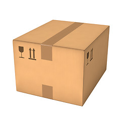 Image showing Cardboard box