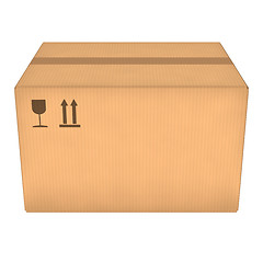 Image showing Cardboard box