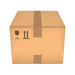 Image showing Cardboard box