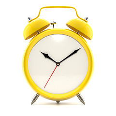 Image showing Alarm clock on white background