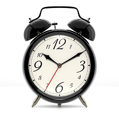 Image showing Alarm clock on white background