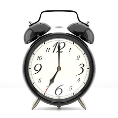 Image showing Alarm clock on white background