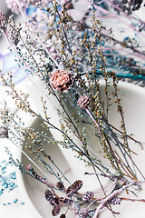 Image showing Delicate pastel floral background