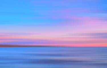 Image showing Abstract motion blurred colored sea background