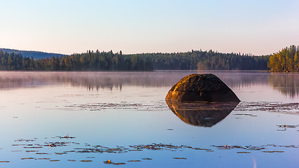 Image showing Karelian landscape with a lake