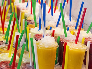 Image showing Fresh fruit juices