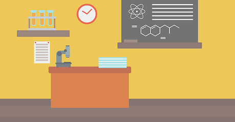 Image showing Background of chemistry class.