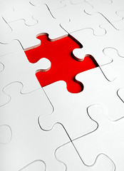 Image showing  jigsaw puzzle with the missing piece