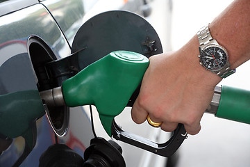 Image showing Pumping gas