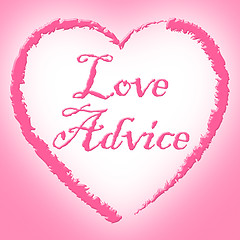 Image showing Love Advice Shows Help Assistance And Tenderness