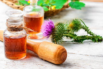 Image showing Flower and burdock extract