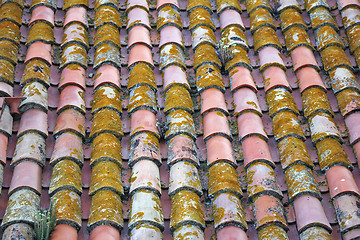 Image showing Old roof tiles