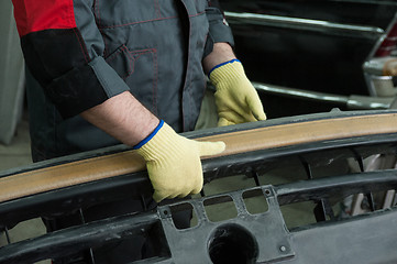 Image showing Repairing automotive body