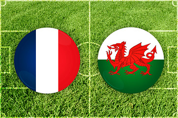 Image showing France vs Wales