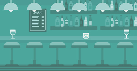 Image showing Background of bar counter.