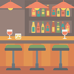 Image showing Background of bar counter.