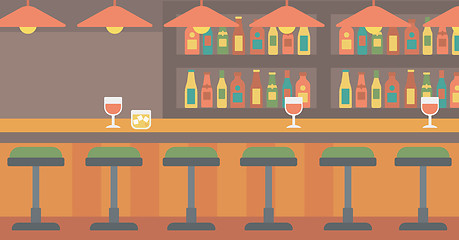 Image showing Background of bar counter.