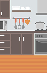 Image showing Background of kitchen with appliances.