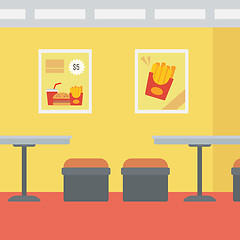 Image showing Background of fast food restaurant.