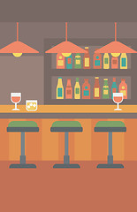 Image showing Background of bar counter.