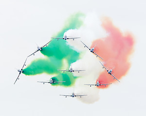 Image showing LEEUWARDEN, THE NETHERLANDS-JUNE 10, 2016: Italian aerobatic tea