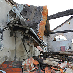 Image showing Burned Structure Building