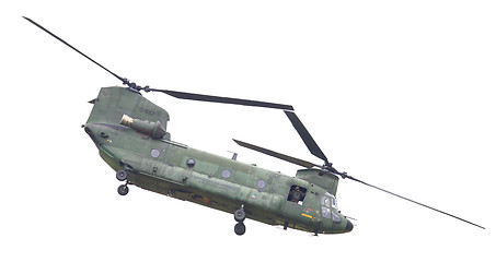 Image showing LEEUWARDEN, NETHERLANDS - JUNI 11 2016: Chinook CH-47 military h