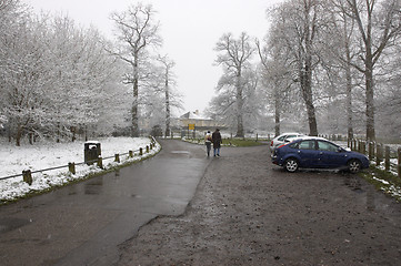 Image showing Winter walk