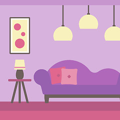 Image showing Background of modern living room