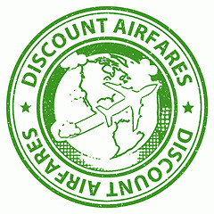 Image showing Discount Airfares Means Current Price And Aircraft