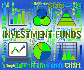Image showing Investment Funds Indicates Business Graph And Chart