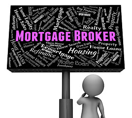 Image showing Mortgage Broker Indicates Real Estate And Board