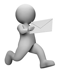 Image showing Message Letter Represents Communication Envelope And Mailing 3d 