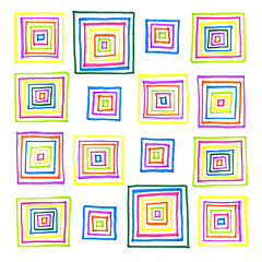 Image showing Abstract colorful pattern from squares