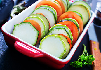 Image showing vegetables for ratatuille 