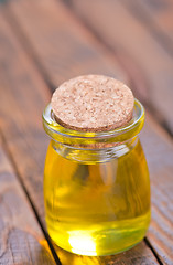 Image showing oil in glass bottle