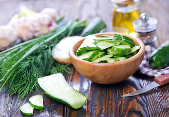 Image showing cucumber salad