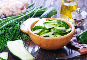 Image showing cucumber salad