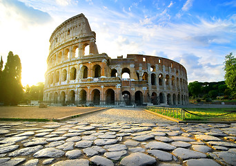 Image showing Road to Colosseum