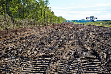 Image showing Road construction site