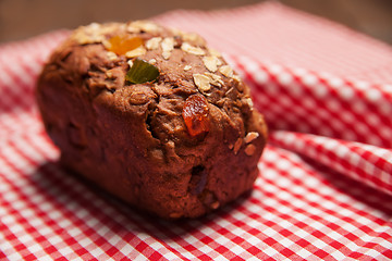 Image showing Rich fruit and nut cake