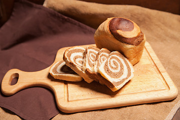 Image showing Traditional Homemade Marble Cake 