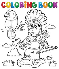 Image showing Coloring book Indian theme image 2