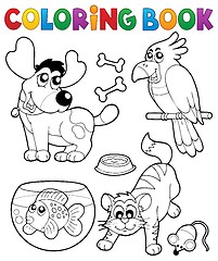 Image showing Coloring book with pets 4