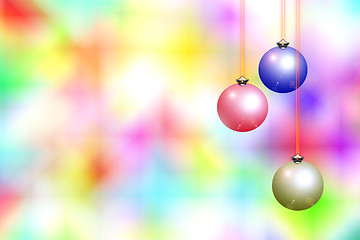 Image showing Christmas background with decorations