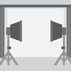 Image showing Background of empty photo studio.