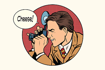 Image showing Pop art photographer cheese