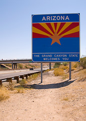 Image showing Arizona State line