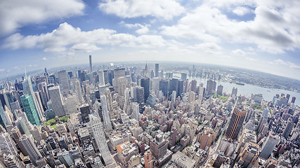 Image showing wide angle image of a New York Manhattan